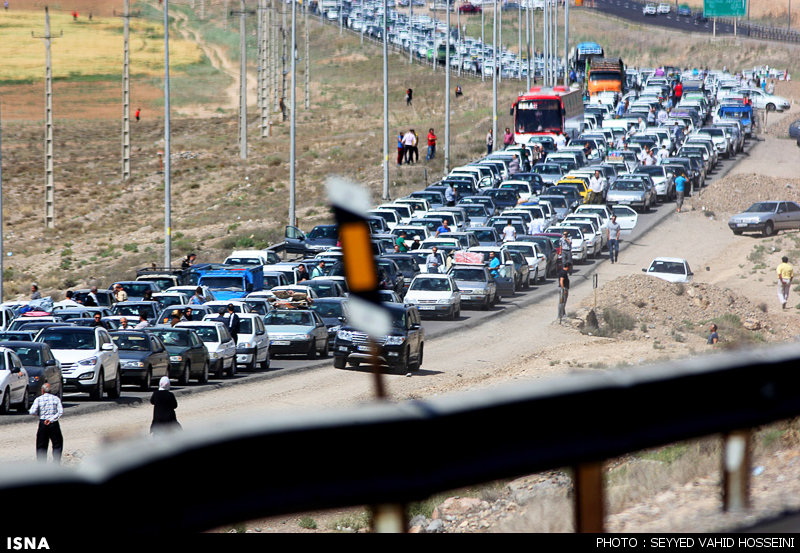تصاویر بی سابقه ترین ترافیک جاده ای در تعطیلات عید فطر
